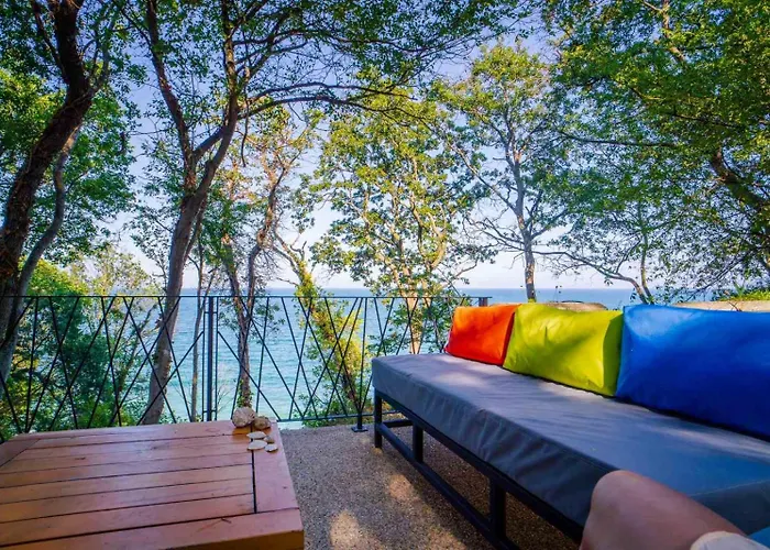 Сasa de vacaciones къщички синьо лято, черноморец - - Blue Summer